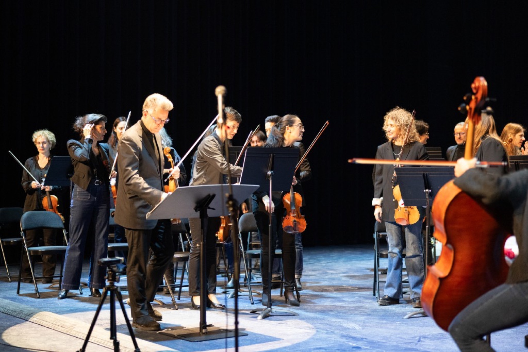 Musiciens en coulisses